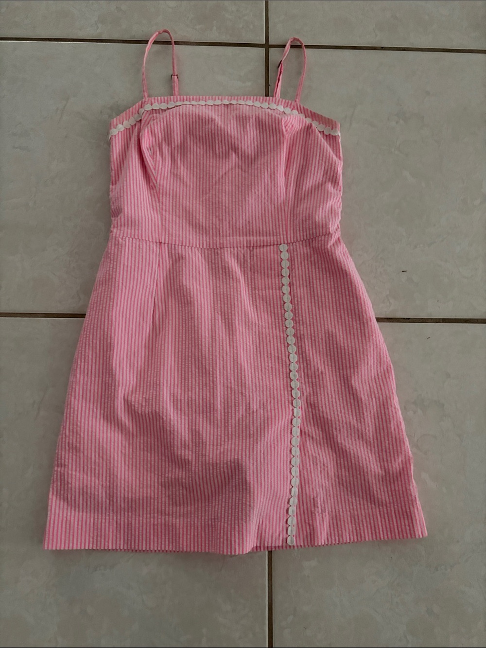Lilly Pulitzer Pink Striped Spaghetti-Strap Dress